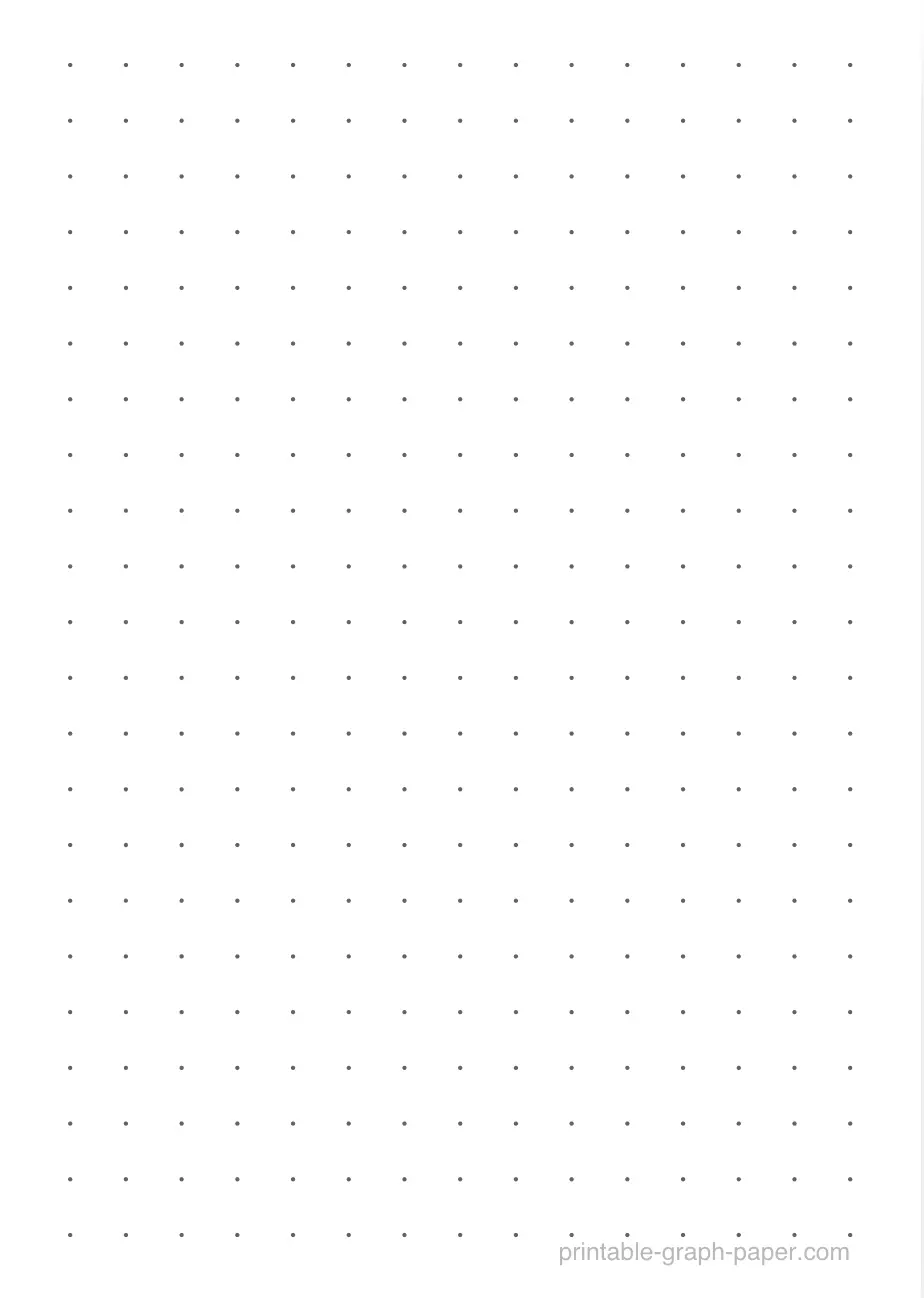 1/4" printable dot paper