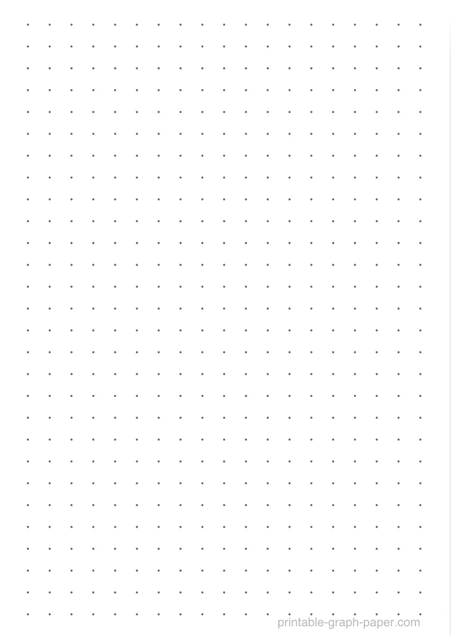 1/5" printable dot paper