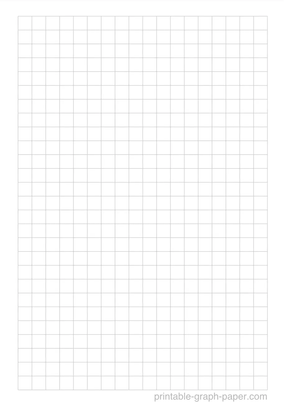 1/5" printable graph paper