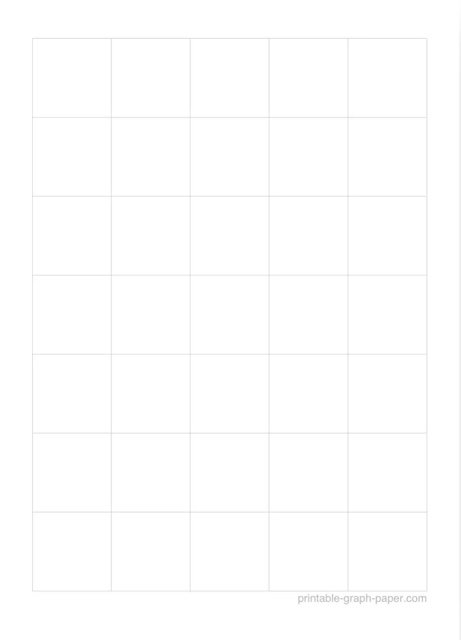 1" printable graph paper