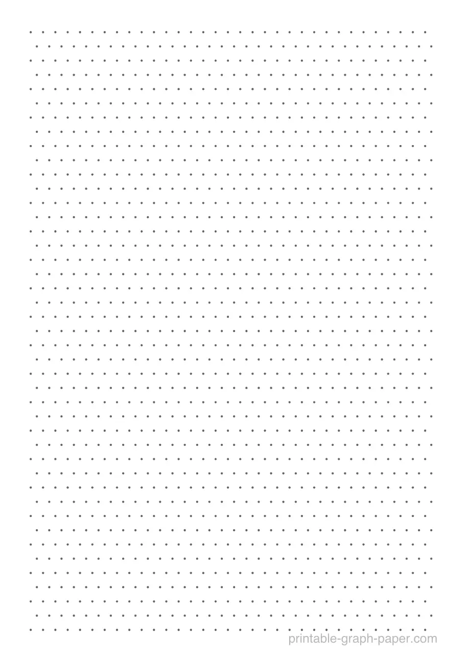 1/8" printable isometric-dot paper