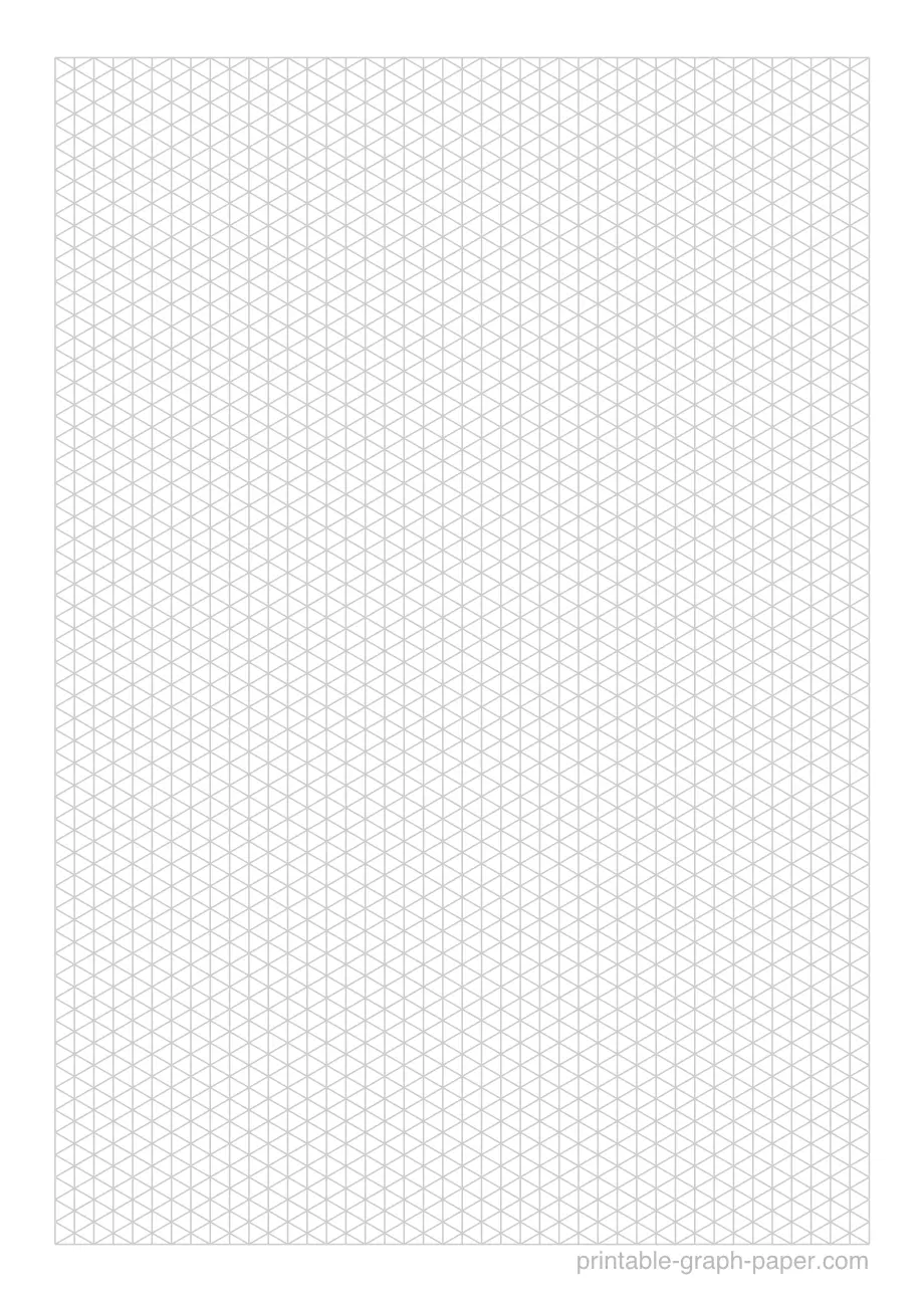 1/10" printable isometric graph paper