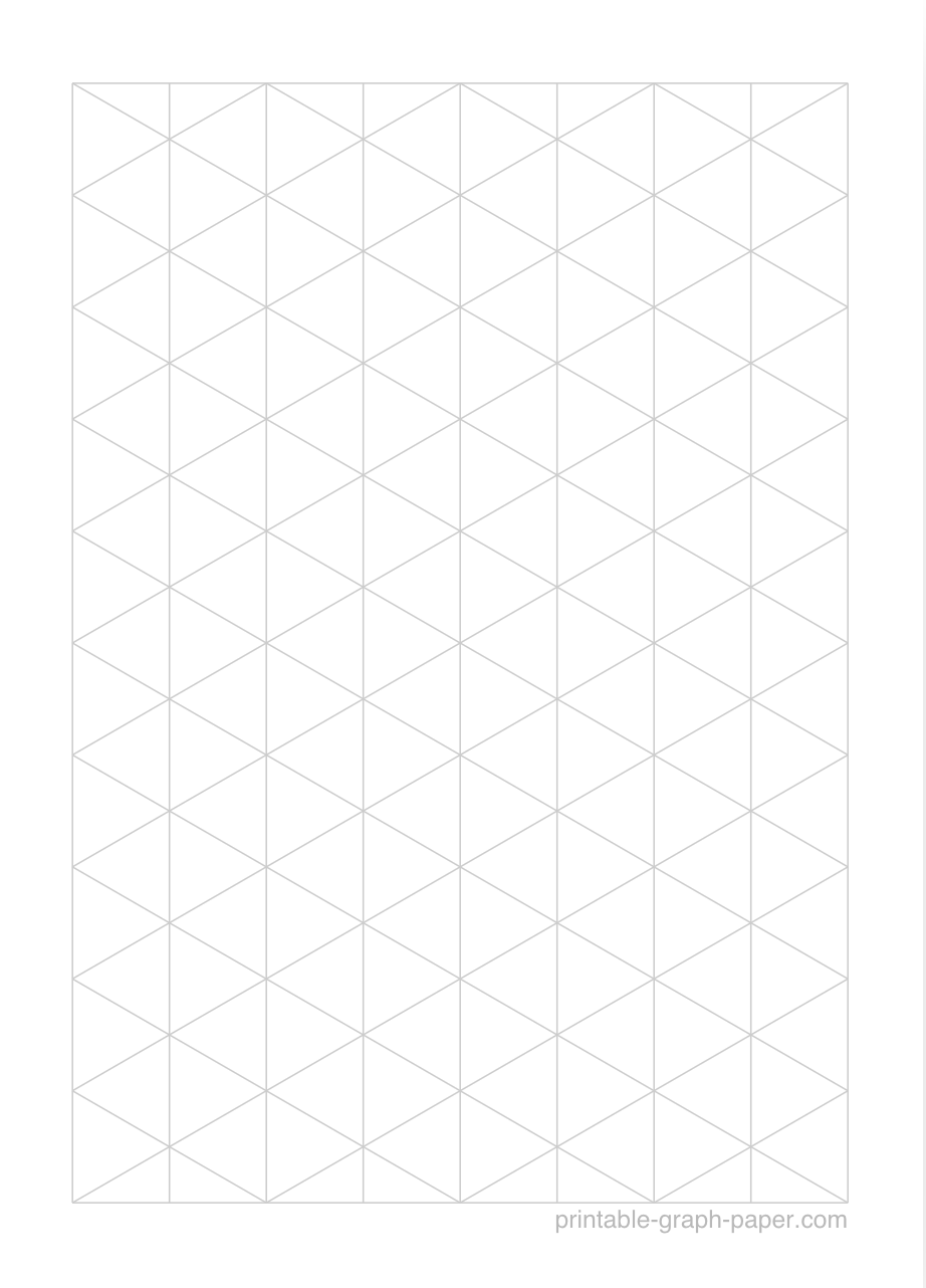 1/2" printable isometric graph paper