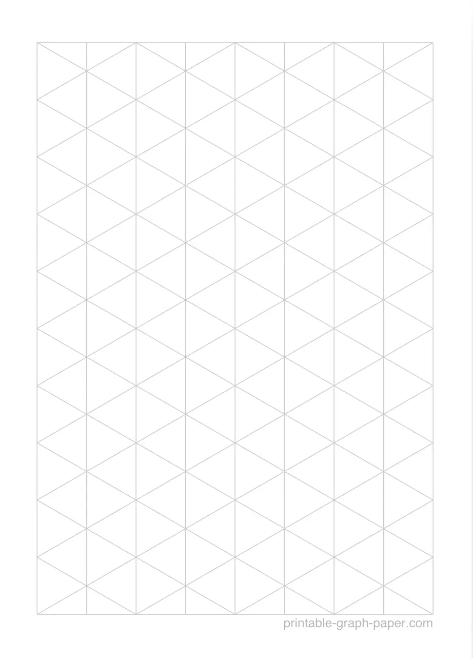 1/2" printable isometric graph paper