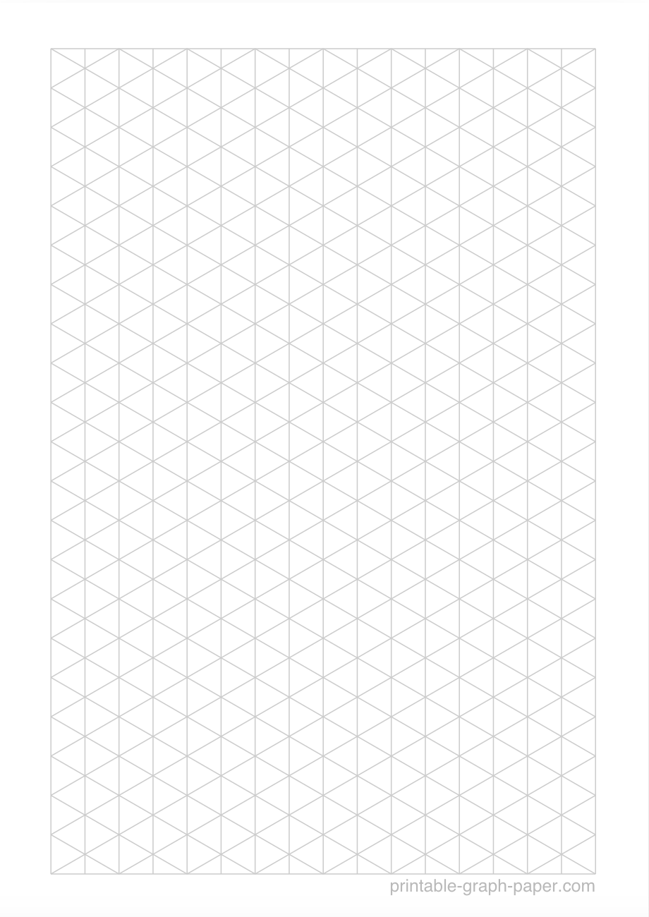 1/4" printable isometric graph paper