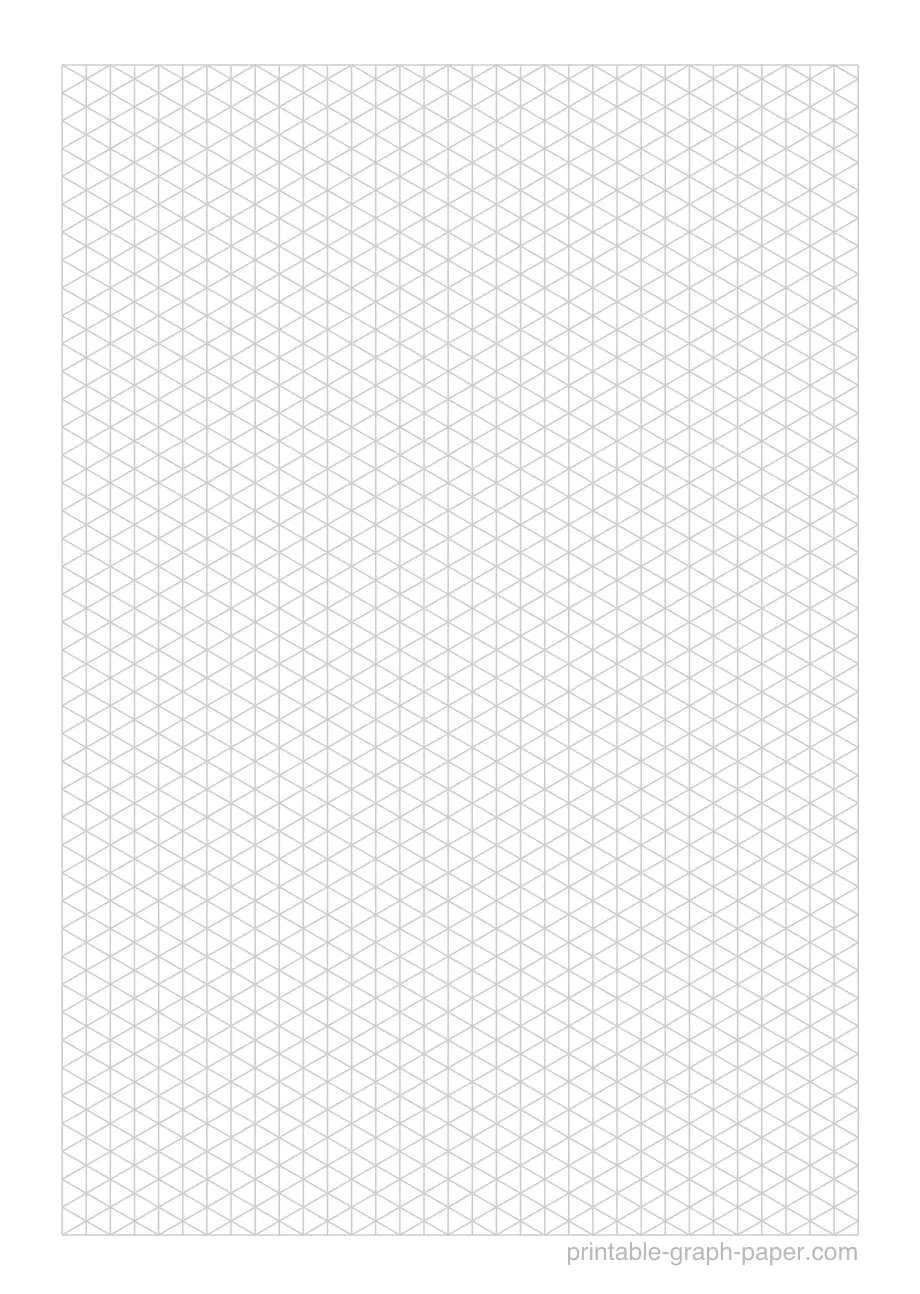 1/8" printable isometric graph paper