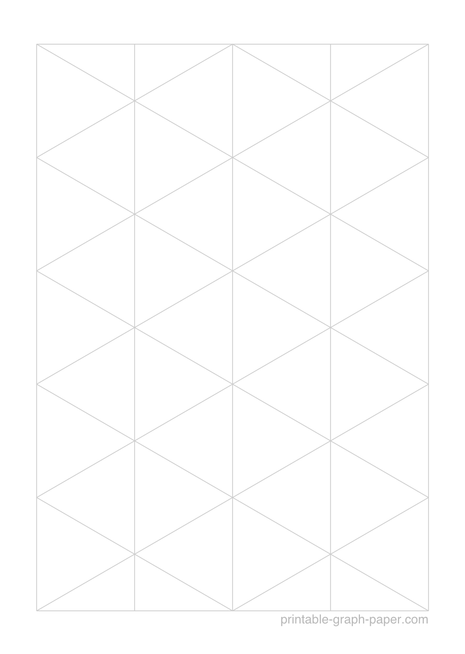 1" printable isometric graph paper