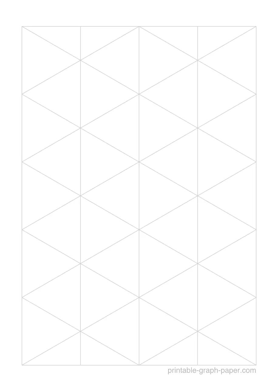 1" printable isometric graph paper