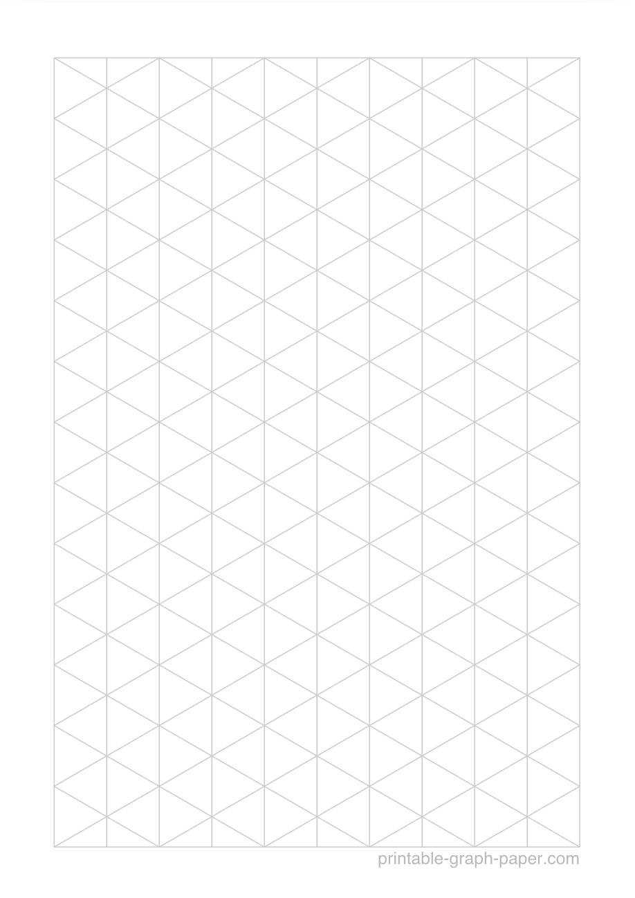 1cm printable isometric graph paper