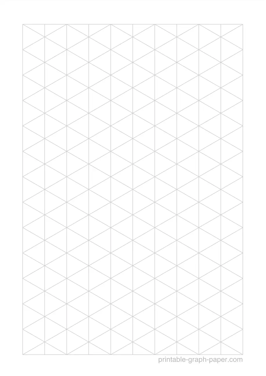 1cm printable isometric graph paper