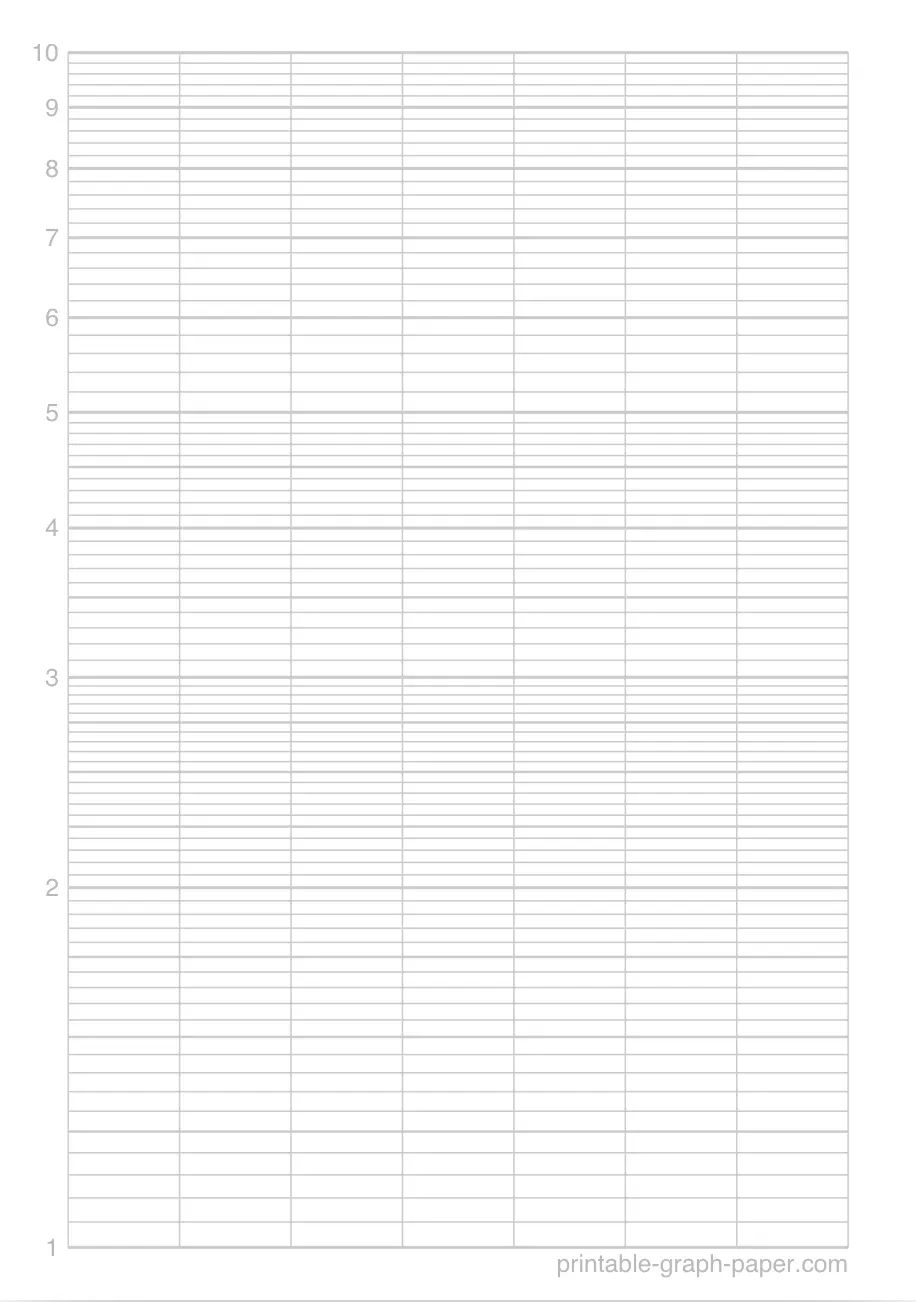 1/2" printable logarithmic paper