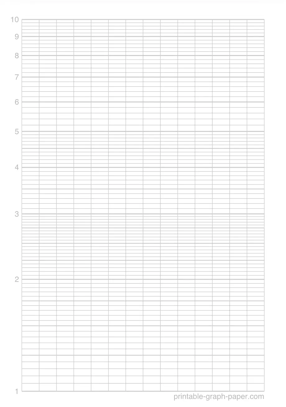 1/4" printable logarithmic paper