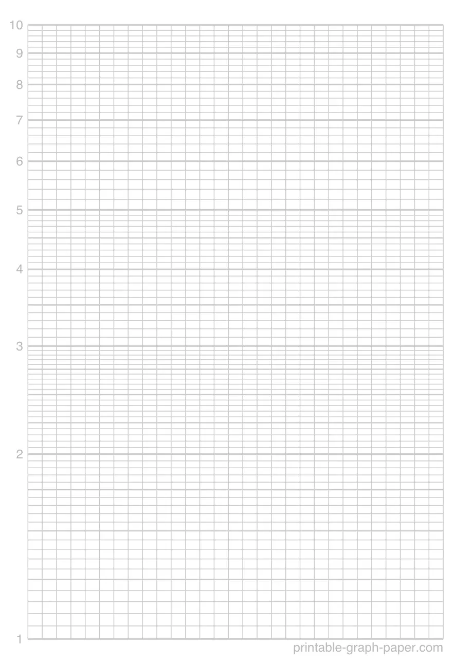 1/8" printable logarithmic paper