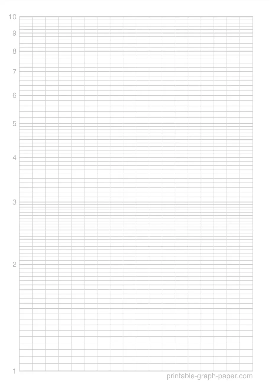 5mm printable logarithmic paper